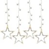 Northlight 100ct. Clear LED Star Silhouette Window Curtain Lights