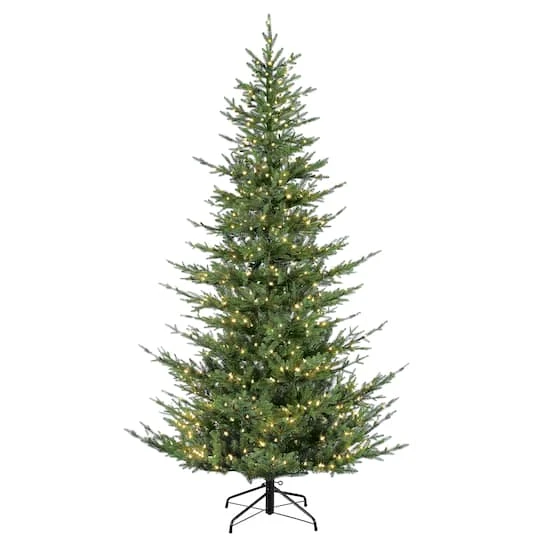 6.5ft. Pre-Lit Natural Fir Artificial Christmas Tree, Clear Lights 4 6.5ft. Pre-Lit Natural Fir Artificial Christmas Tree, Clear Lights - Image 2