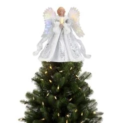 Animated Celestial Angel Tree Topper -Holiday Glow D250294S 2