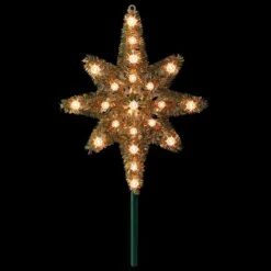Northlight 21" Gold Lighted Star Of Bethlehem Tree Topper 11 Northlight 21" Gold Lighted Star Of Bethlehem Tree Topper -Holiday Glow D253701S 2