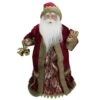 Northlight 18" Burgundy Santa Claus Christmas Tree Topper 1 Northlight 18" Burgundy Santa Claus Christmas Tree Topper -Holiday Glow D253704S 1
