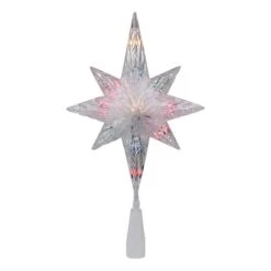 Northlight 11" Lighted Clear Crystal Star Of Bethlehem Tree Topper