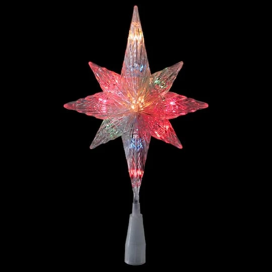 Northlight 11" Lighted Clear Crystal Star Of Bethlehem Tree Topper 8 Northlight 11" Lighted Clear Crystal Star Of Bethlehem Tree Topper - Image 6