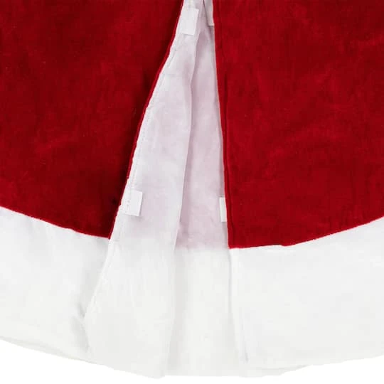 Northlight 5ft. Red & White Velvet Christmas Tree Skirt 8 Northlight 5ft. Red & White Velvet Christmas Tree Skirt - Image 6