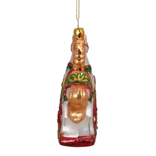 Northlight 5" Glass Traditional Rocking Horse With Gifts Ornament 10 Northlight 5" Glass Traditional Rocking Horse With Gifts Ornament - Image 8