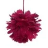 Northlight 5.5" Pink & Gold Glitter Tipped Feather Ball Ornament 2 Northlight 5.5" Pink & Gold Glitter Tipped Feather Ball Ornament -Holiday Glow D253799S 1