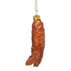 Northlight 4.5" Glitter Glass Buffalo Chicken Wing Ornament 16 Northlight 4.5" Glitter Glass Buffalo Chicken Wing Ornament -Holiday Glow D253802S 14