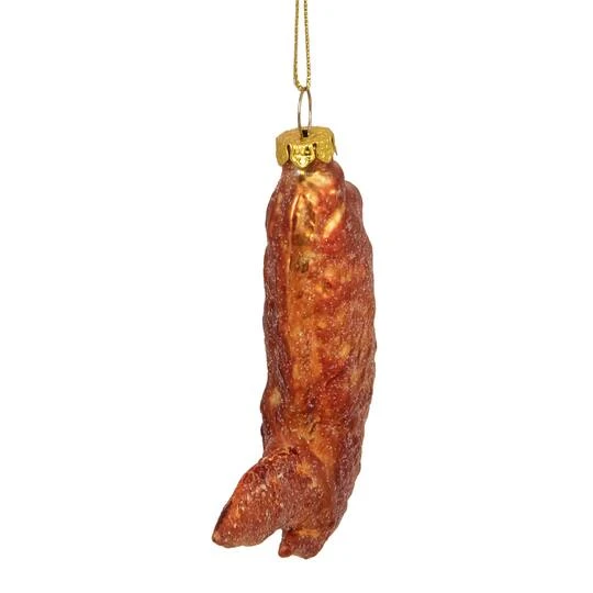 Northlight 4.5" Glitter Glass Buffalo Chicken Wing Ornament 9 Northlight 4.5" Glitter Glass Buffalo Chicken Wing Ornament - Image 7