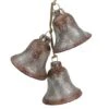 Northlight 5" Silver & Brown Rustic String Of Bells Glass Ornament -Holiday Glow D253815S 1