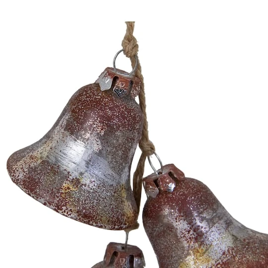 Northlight 5" Silver & Brown Rustic String Of Bells Glass Ornament 8 Northlight 5" Silver & Brown Rustic String Of Bells Glass Ornament - Image 6