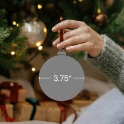 Northlight 9ct. 3.75" Silver 3-Finish Glass Ball & Onion Ornaments 8 Northlight 9ct. 3.75" Silver 3-Finish Glass Ball & Onion Ornaments -Holiday Glow D253823S 4