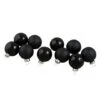 Northlight 10ct. 1.75" Shiny & Matte Black Glass Ball Ornaments 2 Northlight 10ct. 1.75" Shiny & Matte Black Glass Ball Ornaments -Holiday Glow D253830S 1