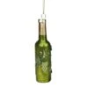 Northlight 6" Green & Silver Mercury Finish Wine Bottle Ornament -Holiday Glow D253849S 1