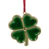 Northlight Green & Gold Luck Of The Irish Clover Ornament 1 Northlight Green & Gold Luck Of The Irish Clover Ornament -Holiday Glow D253855S 1
