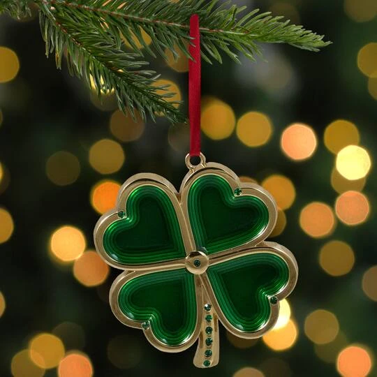 Northlight Green & Gold Luck Of The Irish Clover Ornament 9 Northlight Green & Gold Luck Of The Irish Clover Ornament - Image 7