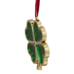 Northlight Green & Gold Luck Of The Irish Clover Ornament 14 Northlight Green & Gold Luck Of The Irish Clover Ornament -Holiday Glow D253855S 3