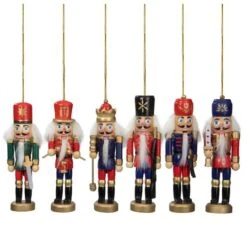 Northlight 6ct. Classic Nutcracker Ornaments 12 Northlight 6ct. Classic Nutcracker Ornaments -Holiday Glow D253857S 11