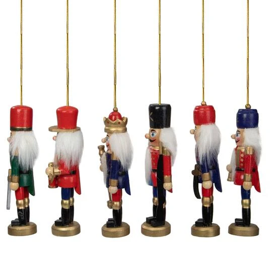 Northlight 6ct. Classic Nutcracker Ornaments 9 Northlight 6ct. Classic Nutcracker Ornaments - Image 7