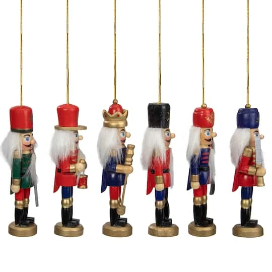 Northlight 6ct. Classic Nutcracker Ornaments 5 Northlight 6ct. Classic Nutcracker Ornaments - Image 3