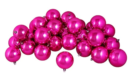 Northlight 12ct. 4" Pink Shiny Shatterproof Christmas Ball Ornaments 4 Northlight 12ct. 4" Pink Shiny Shatterproof Christmas Ball Ornaments - Image 2