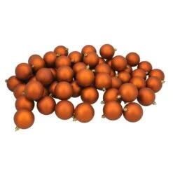 Northlight 60ct. 2.5" Burnt Orange Shatterproof Matte Christmas Ball Ornaments 9 Northlight 60ct. 2.5" Burnt Orange Shatterproof Matte Christmas Ball Ornaments -Holiday Glow D253870S 11
