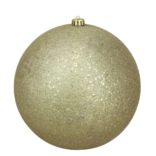 Northlight 10" Gold Holographic Glitter Shatterproof Christmas Ball Ornament 4 Northlight 10" Gold Holographic Glitter Shatterproof Christmas Ball Ornament - Image 2