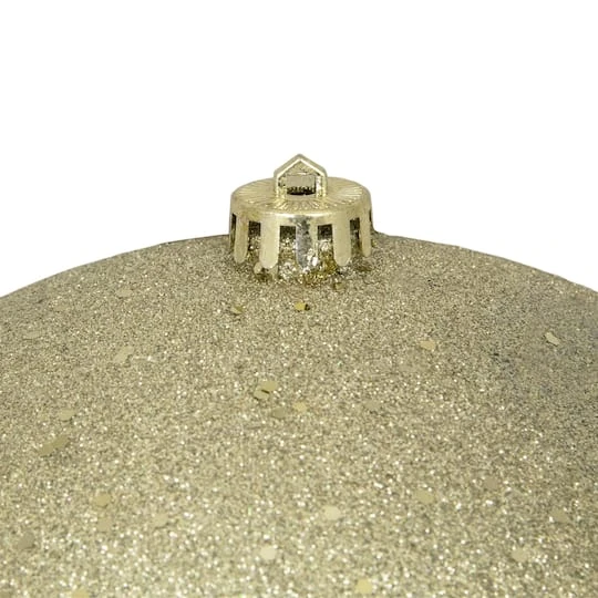 Northlight 10" Gold Holographic Glitter Shatterproof Christmas Ball Ornament 5 Northlight 10" Gold Holographic Glitter Shatterproof Christmas Ball Ornament - Image 3