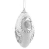 Northlight 4ct. 4.5" White & Silver Rhinestone Glittered Shatterproof Christmas Finial Ornaments -Holiday Glow D253878S 1
