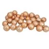 Northlight 32ct. 3.25" Copper Shatterproof 2-Finish Christmas Ball Ornaments 1 Northlight 32ct. 3.25" Copper Shatterproof 2-Finish Christmas Ball Ornaments -Holiday Glow D253883S 1
