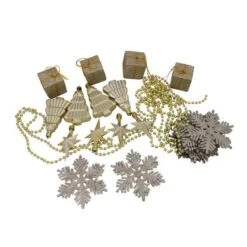Northlight 125ct. Champagne Gold Shatterproof 4-Finish Christmas Ornaments -Holiday Glow D253884S 13