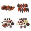 Northlight 125ct. Chocolate Brown & Burnt Orange Shatterproof 4-Finish Christmas Ornaments 1 Northlight 125ct. Chocolate Brown & Burnt Orange Shatterproof 4-Finish Christmas Ornaments -Holiday Glow D253885S 1