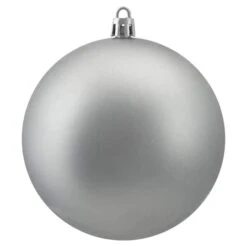 Northlight 12ct. 4" Pewter Gray Shatterproof Matte Christmas Ball Ornaments 9 Northlight 12ct. 4" Pewter Gray Shatterproof Matte Christmas Ball Ornaments -Holiday Glow D253886S 12