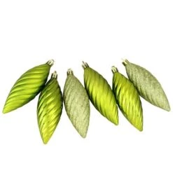 Northlight 125ct. Green Shatterproof 3-Finish Tropical Christmas Ornaments 23 Northlight 125ct. Green Shatterproof 3-Finish Tropical Christmas Ornaments -Holiday Glow D253887S 15