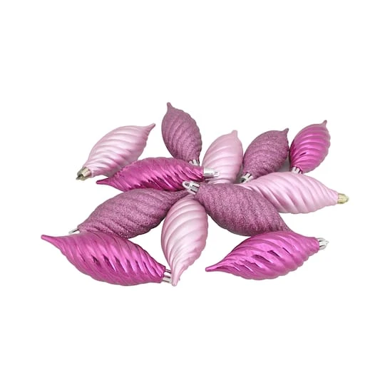 Northlight 125ct. Bubblegum Pink Shatterproof 4-Finish Christmas Ornaments 5 Northlight 125ct. Bubblegum Pink Shatterproof 4-Finish Christmas Ornaments - Image 3