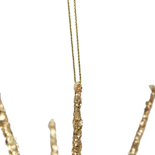Northlight 12" Shimmering Gold Glitter Starburst Christmas Ornament 8 Northlight 12" Shimmering Gold Glitter Starburst Christmas Ornament - Image 6