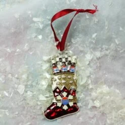 Northlight 3.5" Red & Silver Plated Pepsi Stocking Christmas Ornament -Holiday Glow D253897S 2