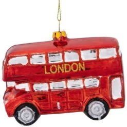 Northlight 4.5" Red Double Decker London Tour Bus Christmas Ornament -Holiday Glow D253902S 13
