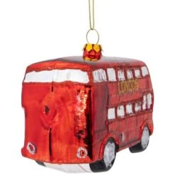 Northlight 4.5" Red Double Decker London Tour Bus Christmas Ornament -Holiday Glow D253902S 15