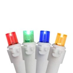 Northlight 100ct. LED Wide Angle Icicle Christmas Lights With White Wire Multicolor 14 Northlight 100ct. LED Wide Angle Icicle Christmas Lights With White Wire Multicolor -Holiday Glow D254013S 11