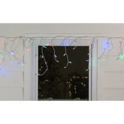 Northlight 100ct. LED Wide Angle Icicle Christmas Lights With White Wire Multicolor 16 Northlight 100ct. LED Wide Angle Icicle Christmas Lights With White Wire Multicolor -Holiday Glow D254013S 13