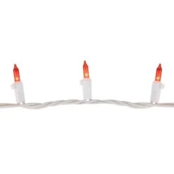 Northlight 100ct. Mini Christmas String Lights With White Wire Gold 17 Northlight 100ct. Mini Christmas String Lights With White Wire Gold -Holiday Glow D254016S 4