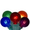 Northlight 20ct. Multicolor G40 Globe String Lights 2 Northlight 20ct. Multicolor G40 Globe String Lights -Holiday Glow D254017S 1