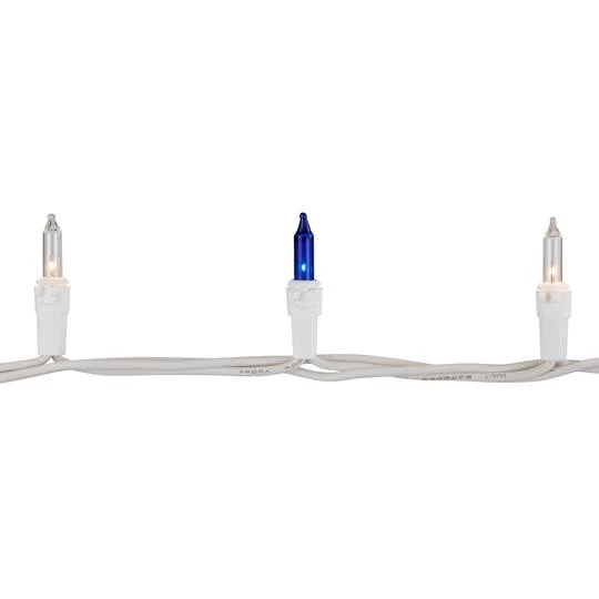 Northlight 100ct. Mini Christmas String Lights With White Wire Blue/Clear 12 Northlight 100ct. Mini Christmas String Lights With White Wire Blue/Clear - Image 10
