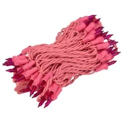 Northlight 50ct. Pink Mini Incandescent String Lights 10 Northlight 50ct. Pink Mini Incandescent String Lights -Holiday Glow D254034S 2