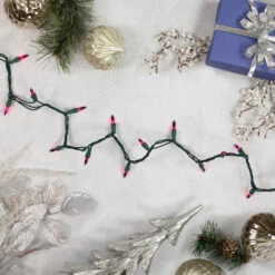 Northlight 50ct. Mini Christmas String Lights With Green Wire Purple -Holiday Glow D254037S 12