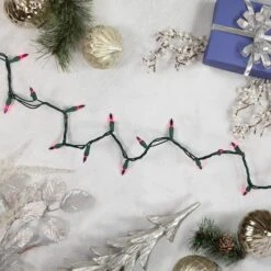 Northlight 50ct. Mini Christmas String Lights With Green Wire Purple -Holiday Glow D254037S 2