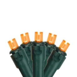 Northlight 50ct. LED Wide Angle Christmas String Lights With Green Wire Orange 13 Northlight 50ct. LED Wide Angle Christmas String Lights With Green Wire Orange -Holiday Glow D254040S 11