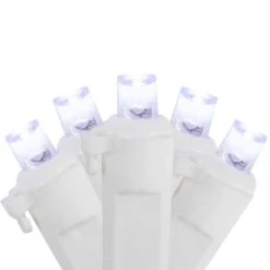 Northlight 100ct. LED Wide Angle Icicle Christmas Lights With White Wire Pure White 13 Northlight 100ct. LED Wide Angle Icicle Christmas Lights With White Wire Pure White -Holiday Glow D254054S 11