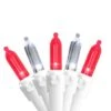 Northlight 100ct. White & Red Mini String Lights -Holiday Glow D254058S 1