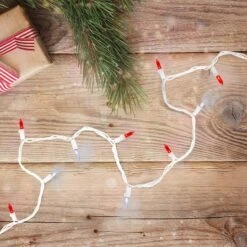 Northlight 100ct. White & Red Mini String Lights 12 Northlight 100ct. White & Red Mini String Lights -Holiday Glow D254058S 12